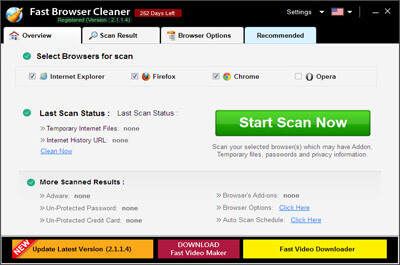Fast Browser Cleaner Fast Browser Cleaner